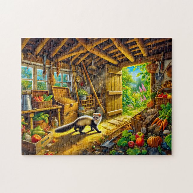 Marten Erkundung der alten Hülle Puzzle (Horizontal)