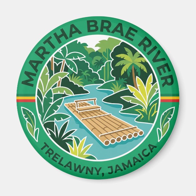 Martha Brae Fluss Jamaika Magnet (Vorne)