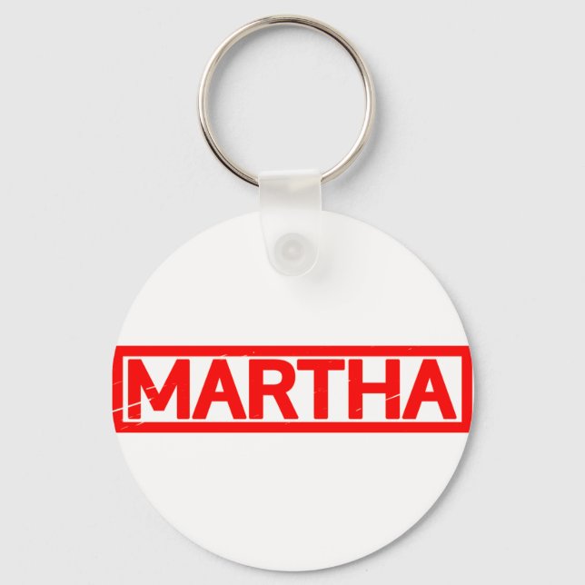 Martha Briefmarke Schlüsselanhänger (Vorderseite)