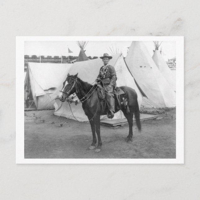 Martha Canary "Calamity Jane" auf Horseback Postkarte (Vorderseite)