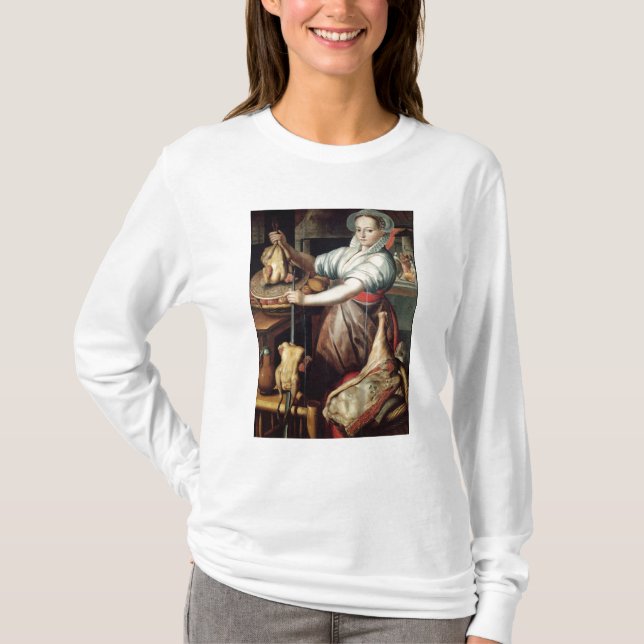 Martha, die Abendessen für Jesus vorbereitet T-Shirt (Vorderseite)