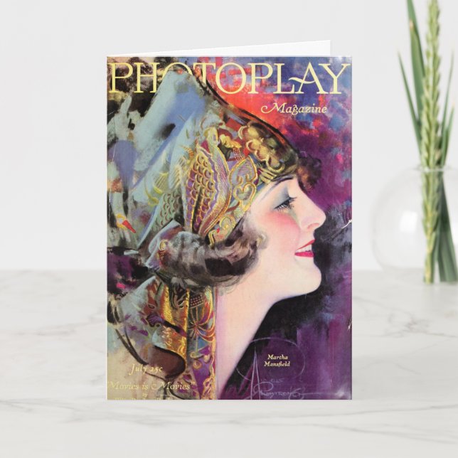 Martha Mansfield, Photoplay im Juli 1920 Karte (Vorderseite)
