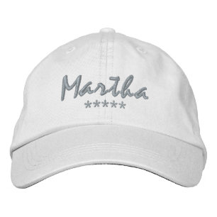Martha Name Bestickte Baseballkappe