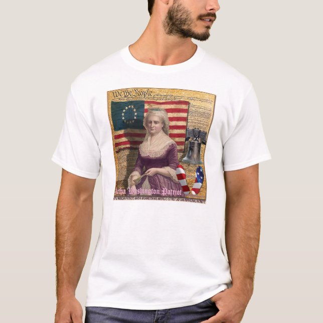 Martha Washington die erster Amerikaner-1. Dame T-Shirt (Vorderseite)