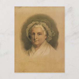 Martha Washington Portrait von Ives Postkarte