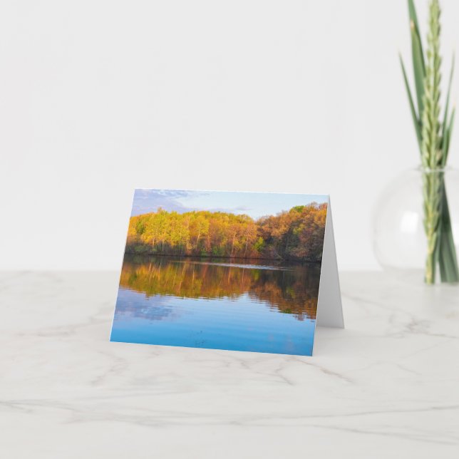 Marthaler-Park-Teich und Waldgebiete Dankeskarte (Vorderseite)