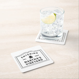 Martha's Vineyard Adirondack Rechteckiger Pappuntersetzer