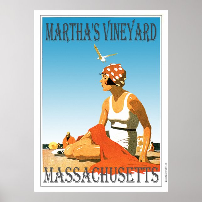 Martha's Vineyard am Strand Poster (Vorne)