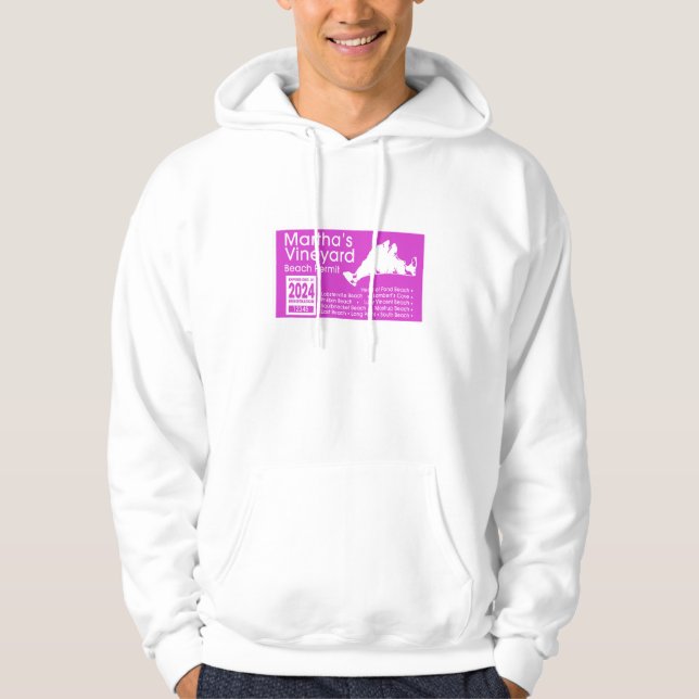 Marthas Vineyard Beach Permit 2024 Hoodie (Vorderseite)