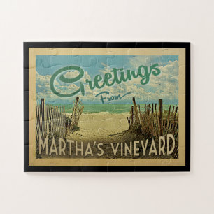 Martha's Vineyard Beach Vintage Puzzle