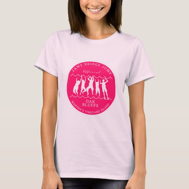 Martha's Vineyard Bridge Jump Ladys T-Shirt Pink (Vorderseite)