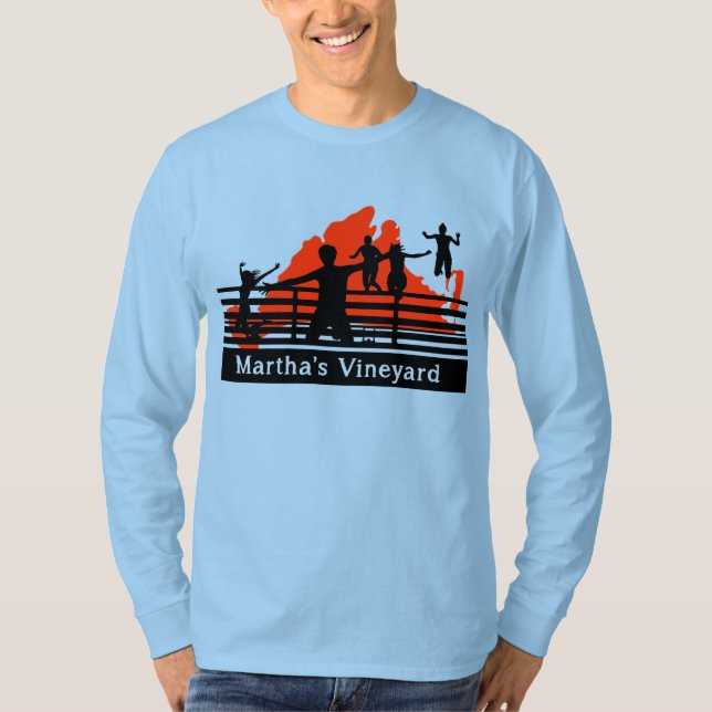 Martha's Vineyard Bridge Jump Long Sleeve T-Shirt  (Vorderseite)