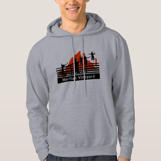 Martha's Vineyard Bridge Jump Original Design Hood Hoodie (Vorderseite)