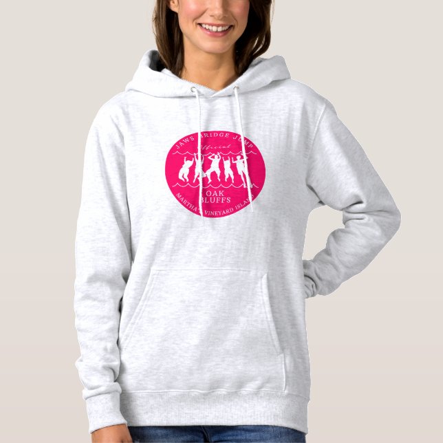 Martha's Vineyard Bridge Jump Pink Logo Hoodie (Vorderseite)