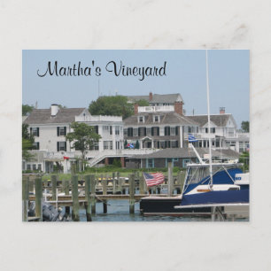 Martha's Vineyard Cape Cod, Edgartown MA Post Card Postkarte