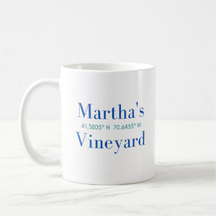 Martha's Vineyard Classic Tasse mit GPS-Koordinate