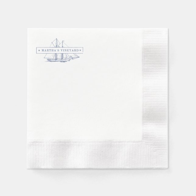 Martha's Vineyard Cocktail Napkin Serviette (Vorderseite)