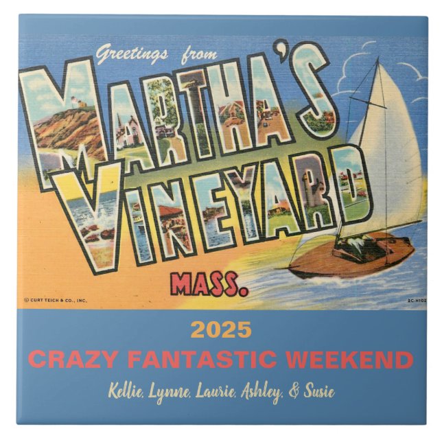 Martha's Vineyard Erinnerung Fliese (Vorderseite)