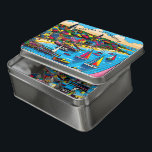 Martha's Vineyard | Farbige Abstrakte Kunst Puzzle<br><div class="desc">Farbenfrohe abstrakte Ai-Kunst,  die einen Martha's Vineyard Strand mit Segelbooten und Leuchttürmen darstellt. Niedliches Sake-Souvenir für jeden,  der Martha's Vineyard Lieben.</div>