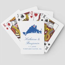 Martha's Vineyard Gastgeschenk Hochzeit Spielkarten