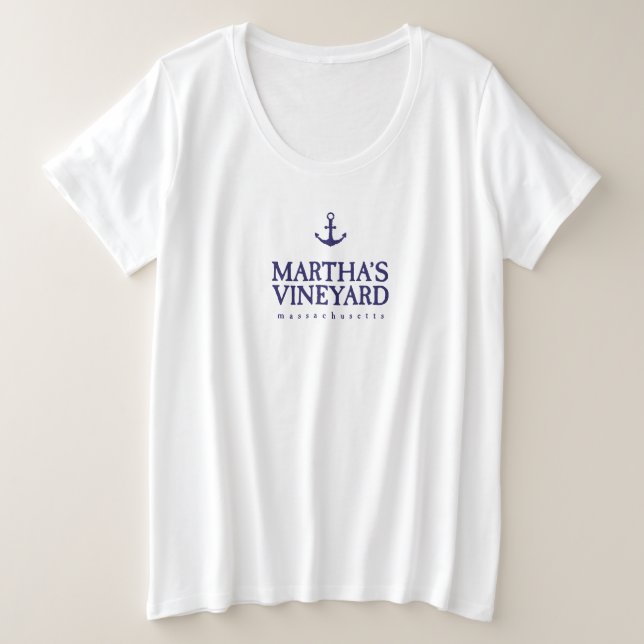 Martha's Vineyard Große Größe T-Shirt (Design vorne)