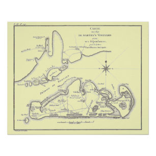Martha's Vineyard Island 1784 Poster