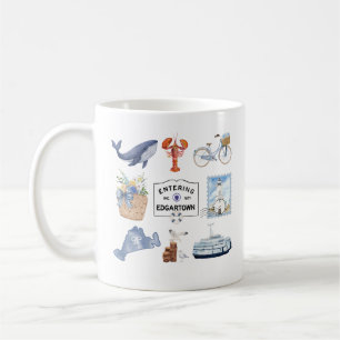 Marthas Vineyard Island Aquarelle Kaffeetasse