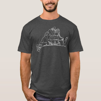 Marthas Vineyard Island Map outline  Premium T-Shirt