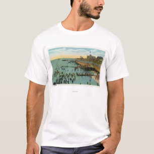 Martha's Vineyard, Luftaufnahme des Strandes T-Shirt
