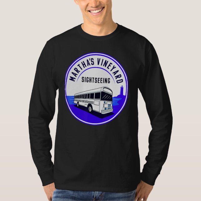 Martha's Vineyard MA  Sightseeing Bus Tour Men Wom T-Shirt (Vorderseite)