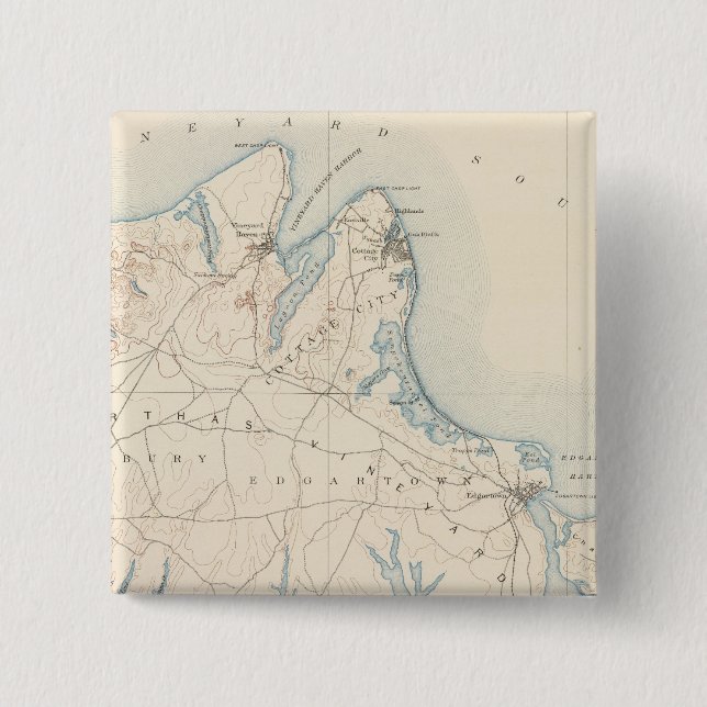 Martha's Vineyard, Massachusetts Button (Vorderseite)