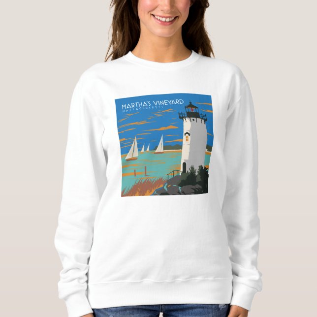 Martha's Vineyard, Massachusetts | Leuchtturm Sweatshirt (Vorderseite)