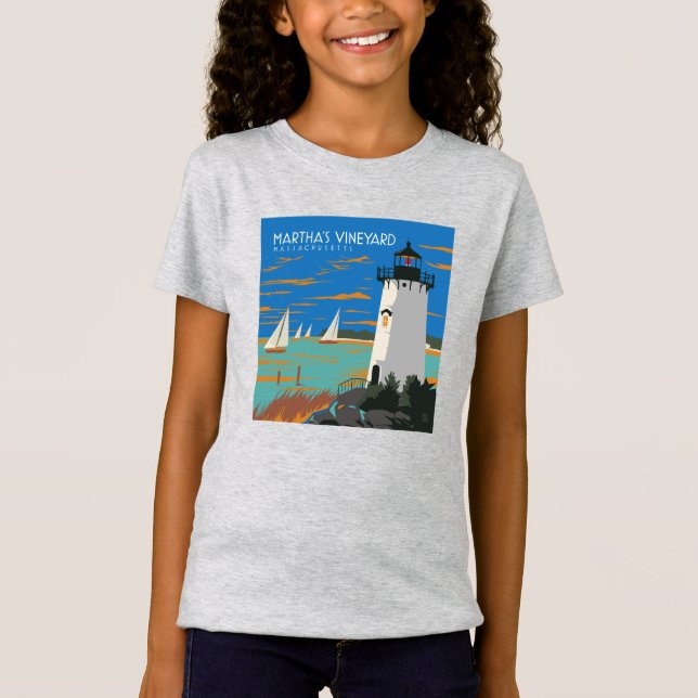 Martha's Vineyard, Massachusetts | Leuchtturm T-Shirt (Vorderseite)