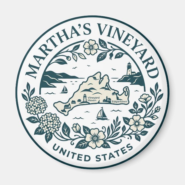 Martha's Vineyard Massachusetts Magnet (Vorne)