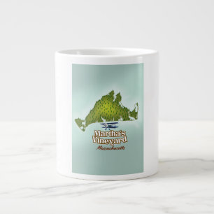 Marthas Vineyard Massachusetts Reiseplakat Jumbo-Tasse