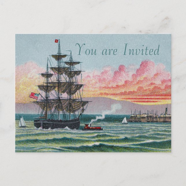 Martha's Vineyard Postcard Einladungspostkarte (Vorderseite)