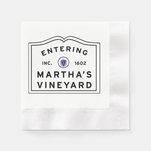 Martha's Vineyard Serviette (Vorderseite)