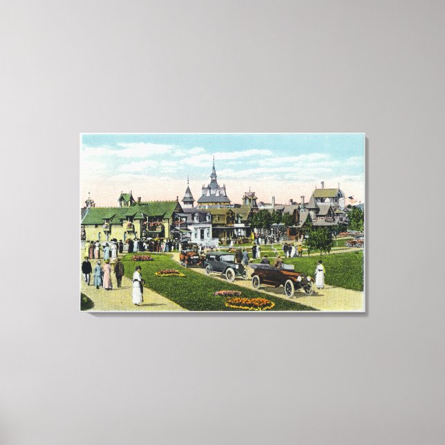 Martha's Vineyard, View of Ocean Avenue Leinwanddruck (Vorderseite)