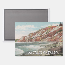 Martha's Vineyard Vintag Szene mit Strand Magnet