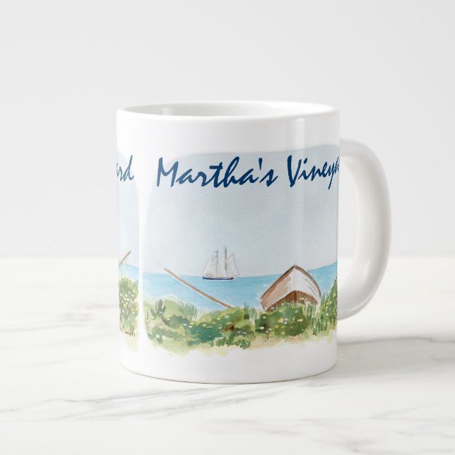 Martha's Vineyard Watercolor Tasse (Vorderseite Rechts)