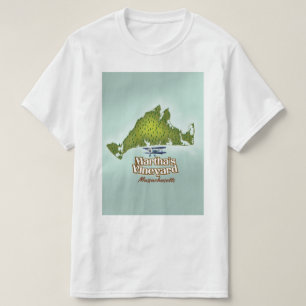 Martha's Weingarten Massachusetts Reiseplakat T-Shirt