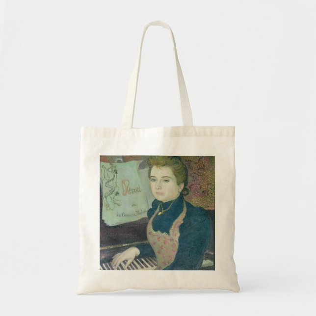 Marthe am Klavier, 1891 Tragetasche (Vorne)