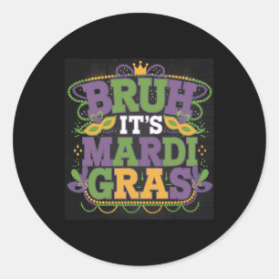 Marti Gras Beads Nardi Gr Kostüm in meinem Mardi G Runder Aufkleber