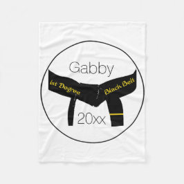 Martial Arts 1. Degree Black Belt Fleecedecke