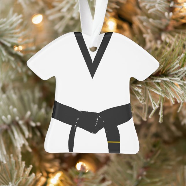 Martial Arts 1st Degree Black Belt Uniform Ornament (Baum)