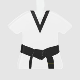 Martial Arts 1st Degree Black Belt Uniform Ornament