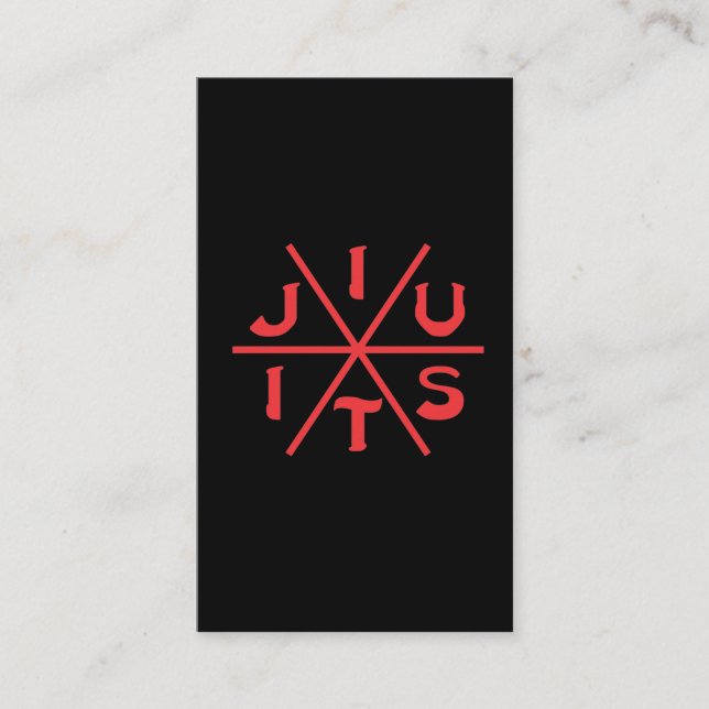 Martial Arts BJJ Brasilianischer Jiu Jitsu-Kampf Visitenkarte (Vorderseite)