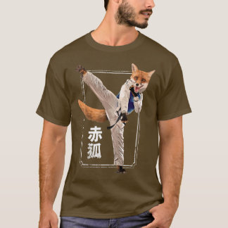 Martial Arts for Illustration Karate Fighter Black T-Shirt