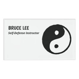 Martial Arts Instructor Namenschild