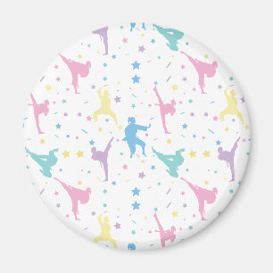 Martial Arts Karate Abstrakt Stars Glitzern Magnet